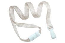  2137-2050 Natural Bamboo 3/8" (10 mm) Lanyard with Breakaway And "No-Twist" Wide Plastic Hook