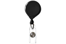  505-MB-BLK Black Classic Mini-Bak Badge Holder Reel Id With Strap And Slide Clip