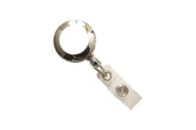  525-GC-CRM Chrome Round Badge Reel With Strap And Slide Clip