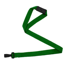  5/8" Green NextLife™ Fully-Compostable Lanyard with Organic Breakaway and “No-Twist” Wide Organic Hook