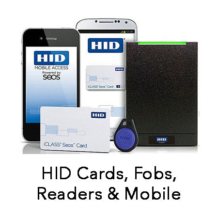  HID Global Products, Signo Readers, SEOS Readers, iClass Cards, Fobs, Clamshell, Access Cards, Proximity Cards