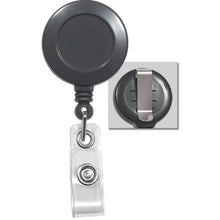  Gray Badge Reel with Clear Vinyl Strap & Belt Clip