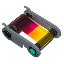  YMCKO full-colour printer ribbon with resin black and clear overlay panel for Evolis Primacy 2 ID card printer, item number R5F208A100.