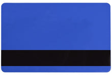  1350-2066 Blue PVC ID Card with 1/2" HICO Magnetic Stripe (CR80/Credit Card Size, 2.13" x 3.38")