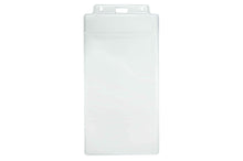  1840-1600 Clear Vinyl Vertical Holder with Tuck-In Flap, 3.75" x 7.5"