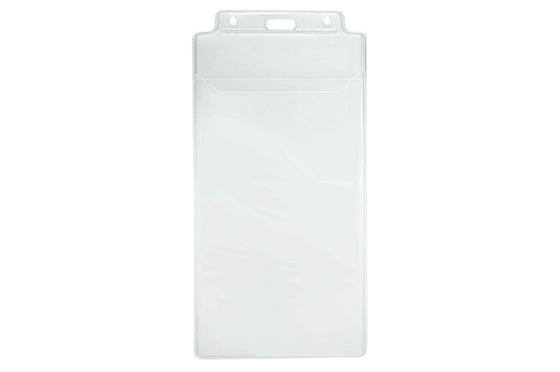 1840-1600 Clear Vinyl Vertical Holder with Tuck-In Flap, 3.75" x 7.5"