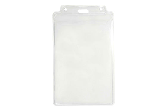 1840-1605 Clear Vinyl Vertical Holder with Tuck-In Flap, 3.5" x 5.63"