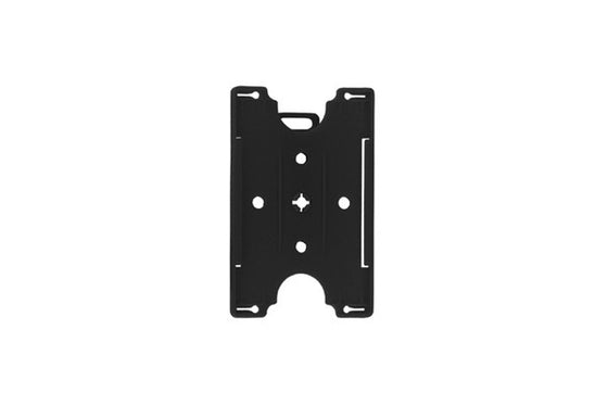 Black Semi-Rigid Convertible Card Holder, 2.16" x 3.48"