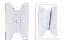  1840-3018 White Semi-Rigid Convertible Card Holder, 2.16" x 3.48"