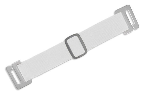 1840-7208 White Adjustable Elastic Arm Band Strap