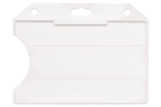 1840-8110 Frosted Rigid Plastic Horizontal Open-Face Card Holder, 3.56" x 2.68"
