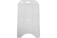  1840-8168 White Rigid Plastic Vertical Open-Face Card Holder, 2.27" x 3.93"