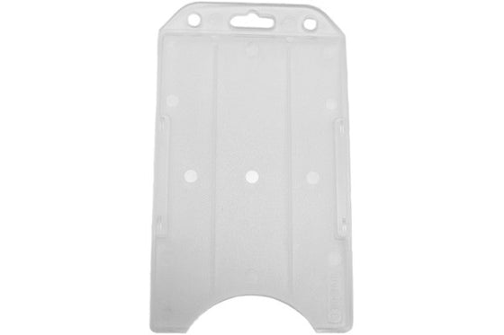 1840-8168 White Rigid Plastic Vertical Open-Face Card Holder, 2.27" x 3.93"