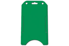  1840-8164 Green Rigid Plastic Vertical Open-Face Card Holder, 2.27" x 3.93"