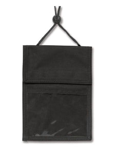  1860-2501 Black 3-Pocket Credential Wallet with Pen Compartments