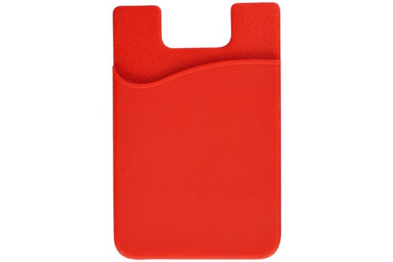 1860-5006 Red Silicone Cell Phone Wallet