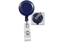  2120-7602  Blue Swivel back badge reel & strap clip
