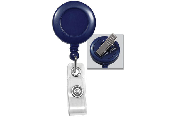 Interchangeable Badge Reel Base - Blue Ombre Beaded Decorative Badge Clip -  Alligator Clip or Belt Clip