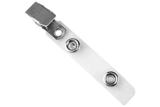 2105-2250 Clear Vinyl Strap Clip with Smooth Face NPS Clip