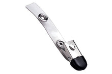  2105-3170 Clothing Friendly(TM) Clear Vinyl Strap Clip with 2-Hole NPS Clip & Black Rubberized Tip