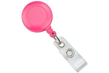  Neon Pink Round Badge Reel 2120-3081