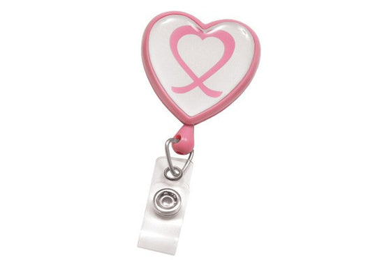 Pink Heart-Shaped Badge Reel 2120-7630