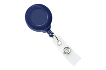  Navy Blue Badge Reel with Clear Vinyl Strap & Swivel Spring Clip 2120-7641