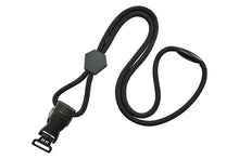  Black ID Card Lanyard With Diamond Slider, New DTACH Combo Loop