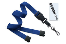  Royal Blue 5/8" (16 mm) Lanyard with Breakaway & DTACH Swivel Hook