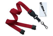  Red 5/8" (16 mm) Lanyard with Breakaway & DTACH Swivel Hook