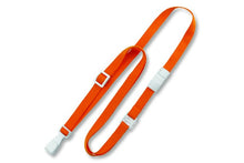 Orange 3/8" (10 mm) Lanyard with "No-Twist" Wide Plastic Hook & Safety Breakaway 2137-2035