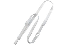  2137-2036 White 3/8" (10 mm) Lanyard with "No-Twist" Wide Plastic Hook & Safety Breakaway