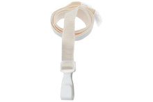  2137-2056 Natural Bamboo 5/8" (16 mm) Lanyard with Breakaway And "No-Twist" Wide Plastic Hook
