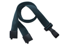  Forest Green 5/8" (16 mm) Lanyard with Breakaway And "No-Twist" Wide Plastic Hook 2137-2065