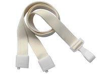  2137-2068 Natural 5/8" (16 mm) Lanyard with Breakaway And "No-Twist" Wide Plastic Hook 
