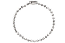  Nickel-Plated Steel Ball Chain, 4 1/2", No 3 Bead Size 2450-1020