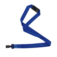  Royal Blue NextLife™ Fully-Compostable Lanyard with Organic Breakaway and “No-Twist” Wide Organic Hook