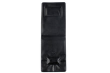  Black Vinyl Vertical 2-Pocket Magnetic Badge Holder