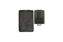  Black Vinyl Vertical 1-Pocket Magnetic Badge Holder with Circular Flap