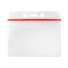  VBH-ZIP-H-RED Resealable Badge Holder with Zip Loc