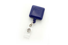  530-I-RBLU Royal Blue Square Badge Reel With Strap And Slide Clip