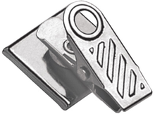  5735-2000 Square Badge Clip 1" Adhesive Nickel Plated