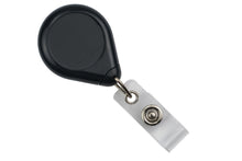  605-I-BLK Black Premium Badge Reel With Strap And Slide Clip