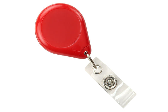 605-I-RED Red Premium Badge Reel With Strap And Slide Clip