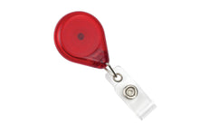  609-TR-RED Translucent Red Premium Badge Reel With Strap And Swivel Clip