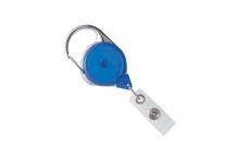  704-TR-RBLU Royal Blue Translucent Carabiner Reel With Strap