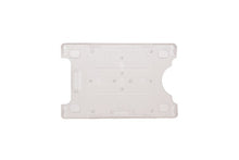  816-N-CLR Rigid Plastic Vertical/Horizontal Card Holder with Slot and Chain Holes, 2.13" x 3.38"