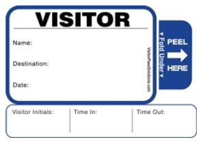 One Day Visitor Pass Registry Book- Style 816