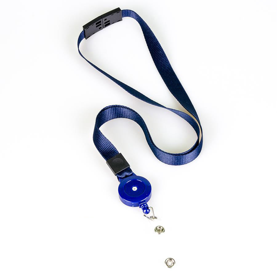  LANREEL -Dark Blue/Blue Lanyard Combos, Plain  15 mm