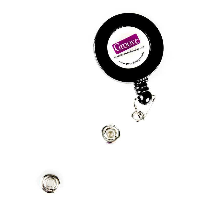 Custom Badge Reels | Groove Identification Solutions Metal / Key Ring